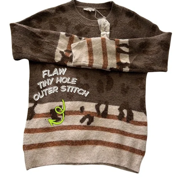 Mystree Women’s Sweater Size M, NWT, Boho Chic Knit Pullover - Picture 5 of 6